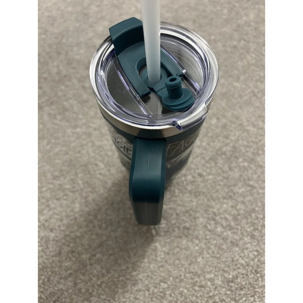 The Memory Company Philadelphia Eagles Tumbler Unisex 34oz Teal New Cheer Design